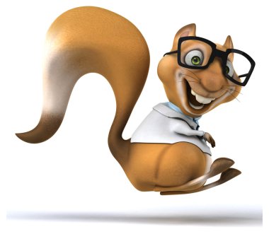 eğlenceli kahverengi sincap