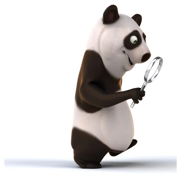 Panda divertido en blanco —  Fotos de Stock