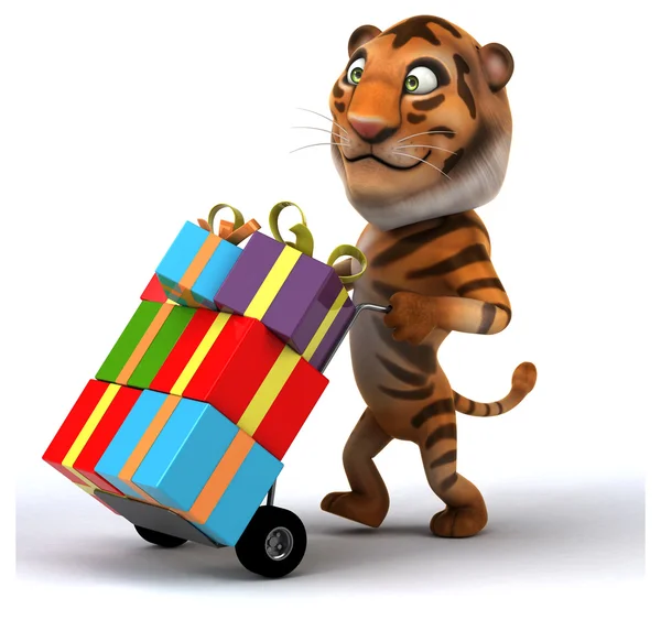 Fun beautiful tiger — Stock Photo, Image