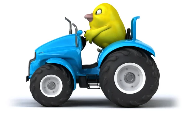 Fun yellow bird — Stock Photo, Image