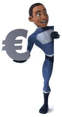 Euro ile eğlenceli süper kahraman
