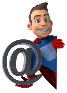 Sevimli çizgi film süper kahraman