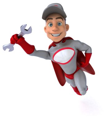 Kap üzerinde şirin süper kahraman