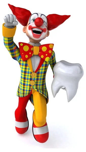 Fun cartoon clown — Stock Photo, Image