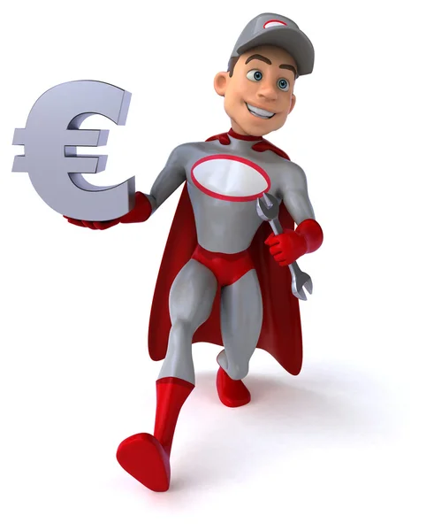 Super meccanico con euro — Foto Stock