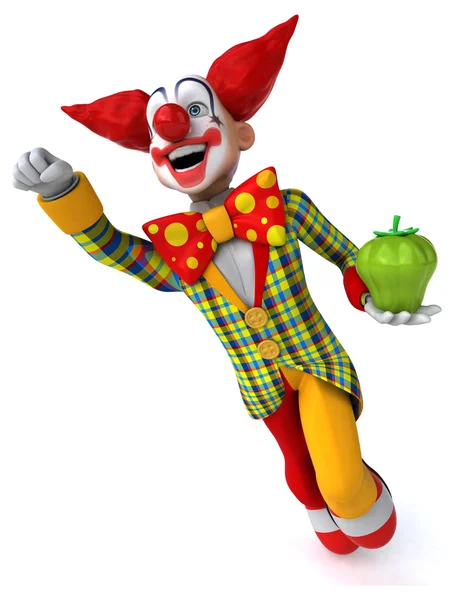 Rolig clown med peppar — Stockfoto