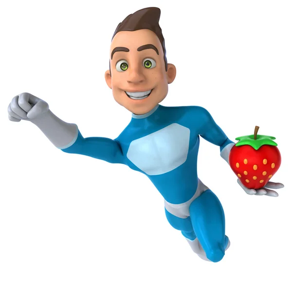 Fun cartoon superhero — Stock Photo, Image