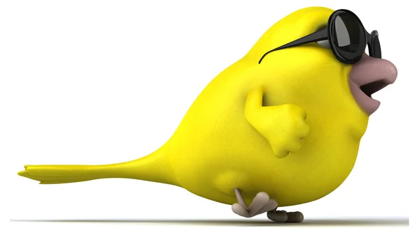 Funny Yellow bird — Stock Photo, Image