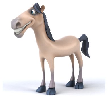 Beyaz eğlenceli ata