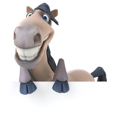 Beyaz eğlenceli ata