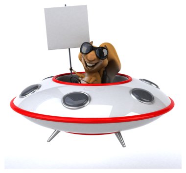 UFO eğlenceli sincap
