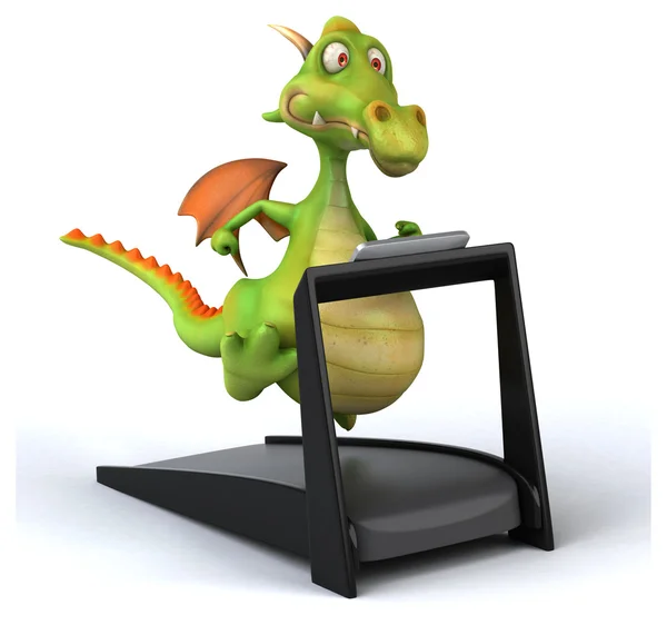 Fun running dragon — Stock Photo, Image