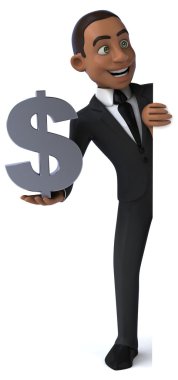 Eğlenceli karikatür işadamı