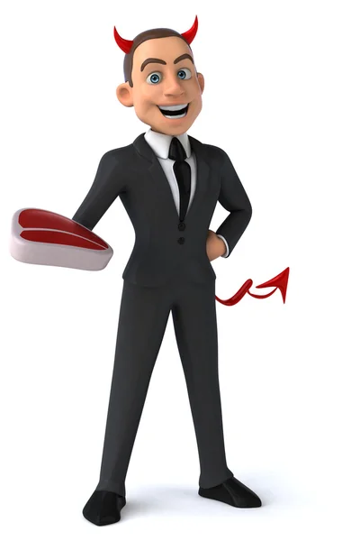 Fun cartoon businessman — Stock Photo, Image