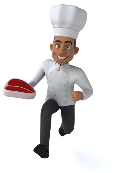 Divertido chef dos desenhos animados — Fotografia de Stock