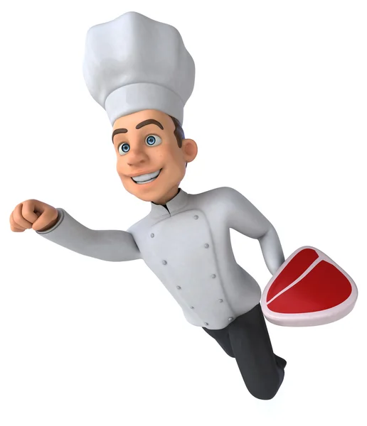 Leuke cartoon chef-kok — Stockfoto