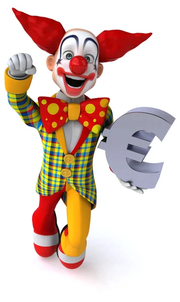 Fun cartoon clown — Stock Photo, Image