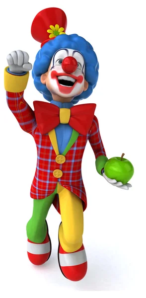 Fun cartoon clown — Stock Photo, Image