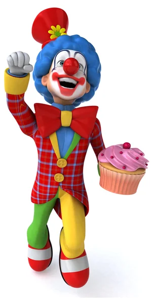 Roliga tecknade clown — Stockfoto