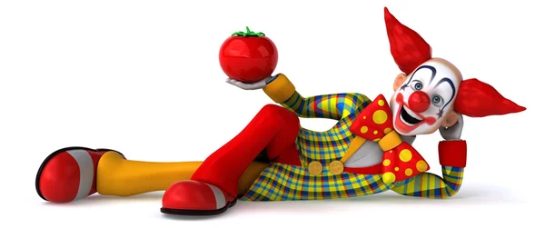 Divertente clown cartone animato — Foto Stock