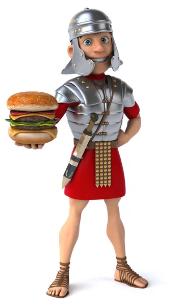 Leuke cartoon Romeinse soldaat — Stockfoto