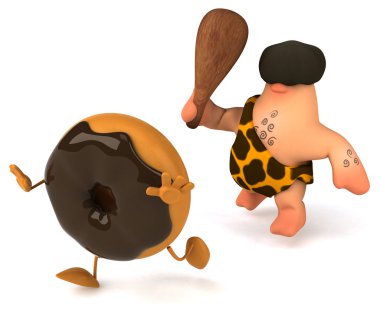 Eğlenceli çizgi film mağara adamı