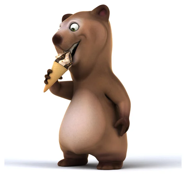 Fun cartoon bear — Stock Photo, Image