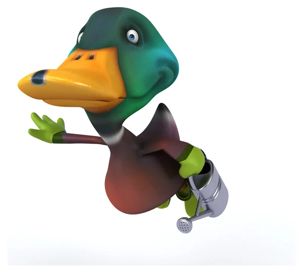 Fun cartoon duck — Stock Photo, Image