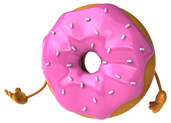 Rolig tecknad donut — Stockfoto