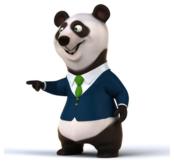 Divertido panda dos desenhos animados — Fotografia de Stock
