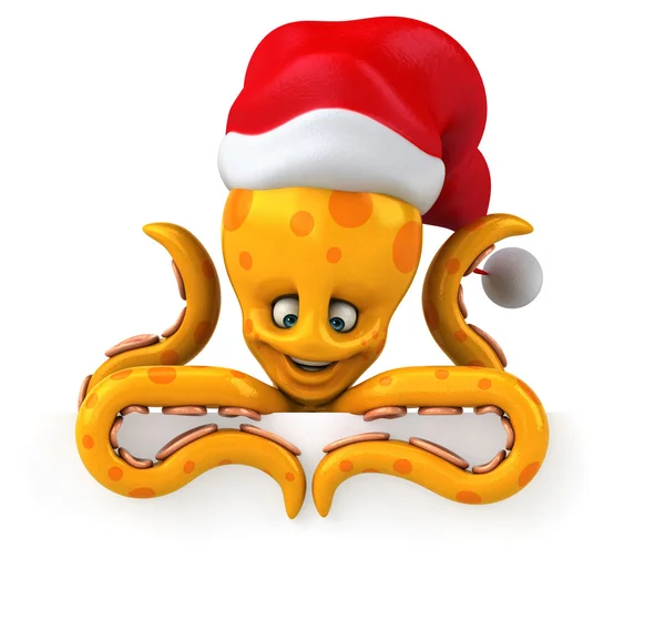 Funny cartoon octopus — Stock Photo, Image