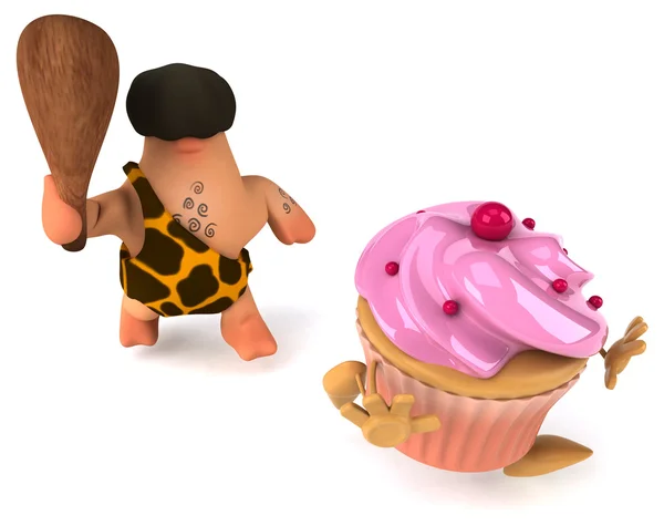 Fun cartoon caveman — Stock Image Fun cartoon caveman Stock Image