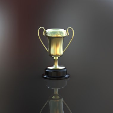 Kupa koyu gri arka plan üzerinde