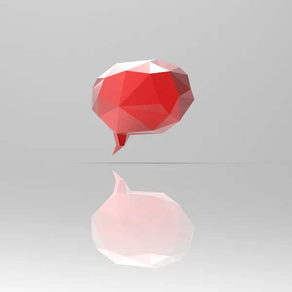 Red hexagram Bubble — Stock Photo, Image