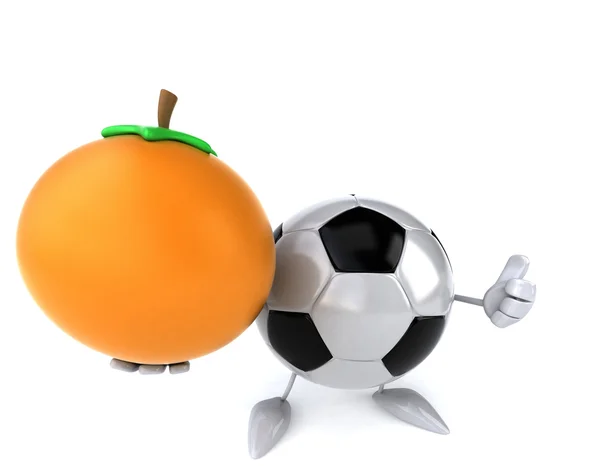 Cartoon-Fußballball — Stockfoto