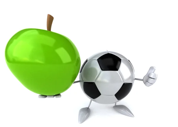 Pallone da calcio del fumetto — Foto Stock