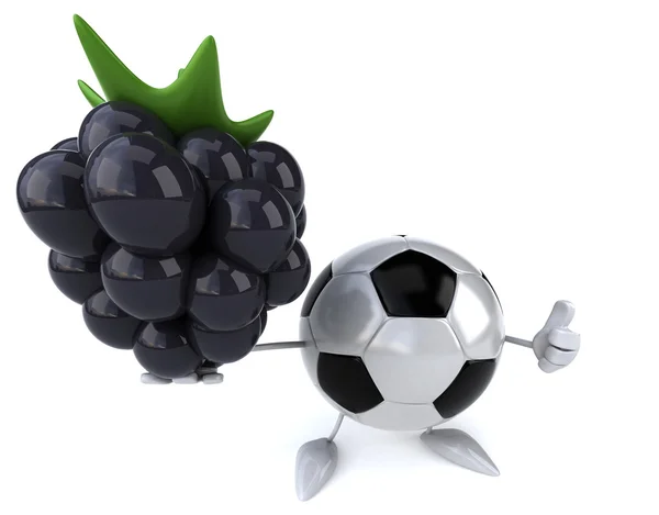 Bola de fútbol de dibujos animados — Foto de Stock
