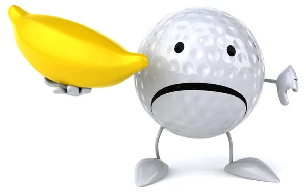 재미 있는 만화 골프공 — 스톡 사진