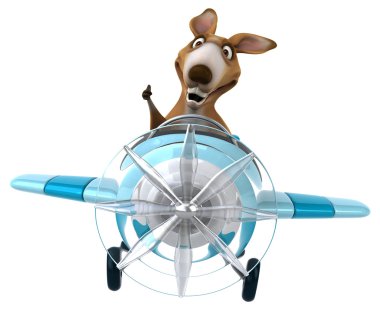 Uçak komik kanguru