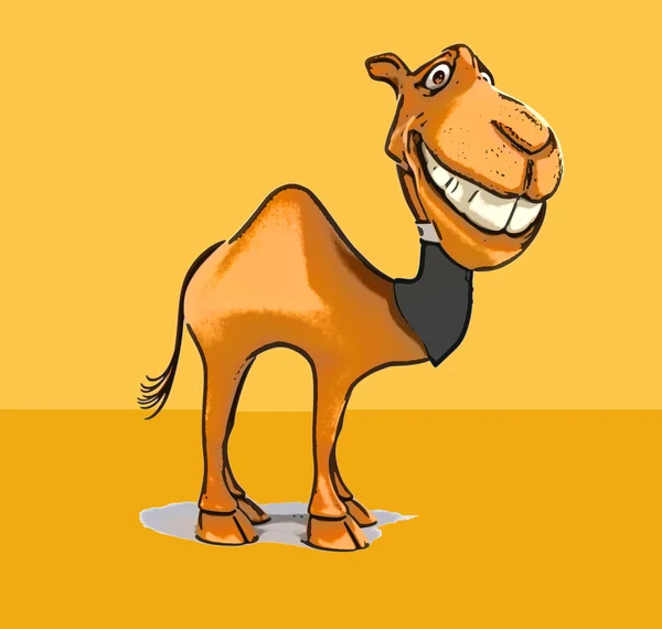 Eğlenceli çizgi film deve — Stok fotoğraf