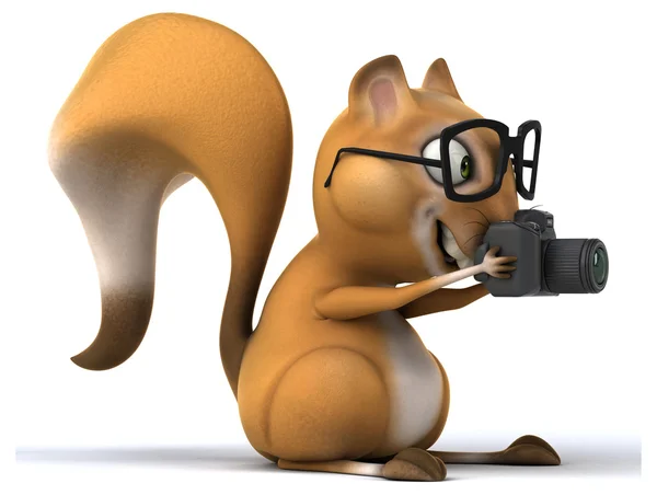 Cute cartoon squirrel — Stock Photo, Image