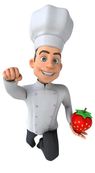 Leuke cartoon chef-kok — Stockfoto