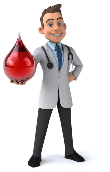 Fun cartoon doctor — Stock Photo, Image