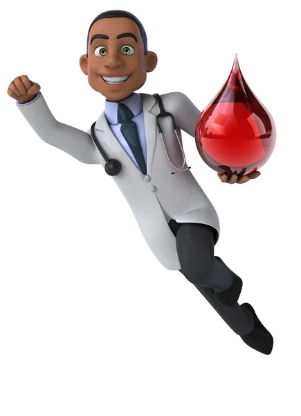 Fun cartoon doctor — Stock Photo, Image