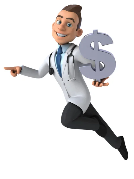 Fun cartoon doctor — Stock Photo, Image