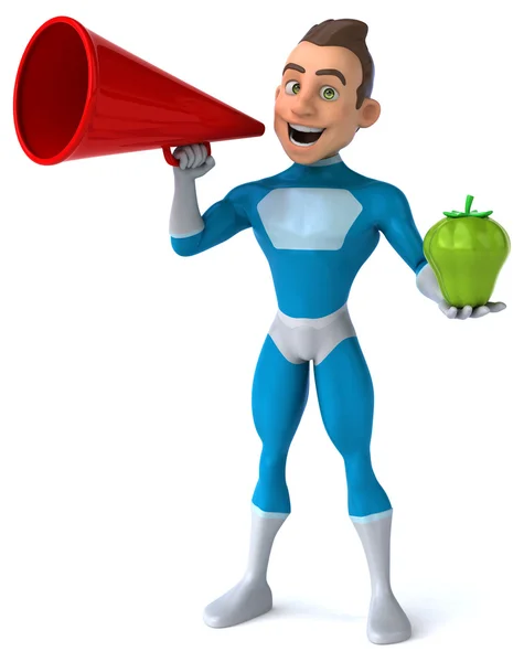 Fun cartoon superhero — Stock Photo, Image