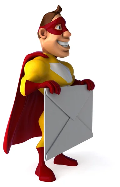 Fun cartoon superhero — Stock Photo, Image