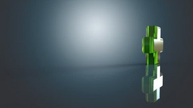 Eczane işareti yeşil haç