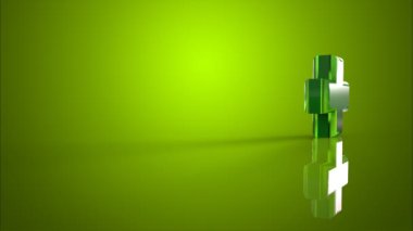 Eczane işareti yeşil haç