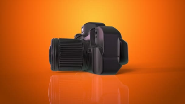 Câmera de foto e vídeo digital — Vídeo de Stock